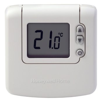 Комнатный термостат непрограммируемый Honeywell Home DT90, проводной, цифровой, на батарейках, белый